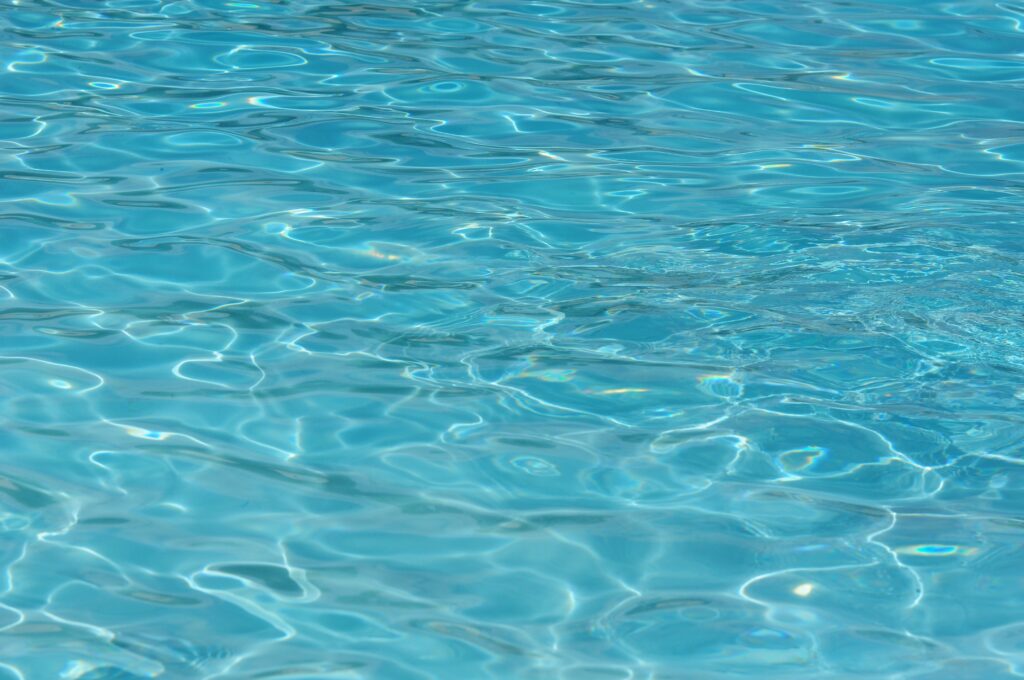 Water from a swimming pool